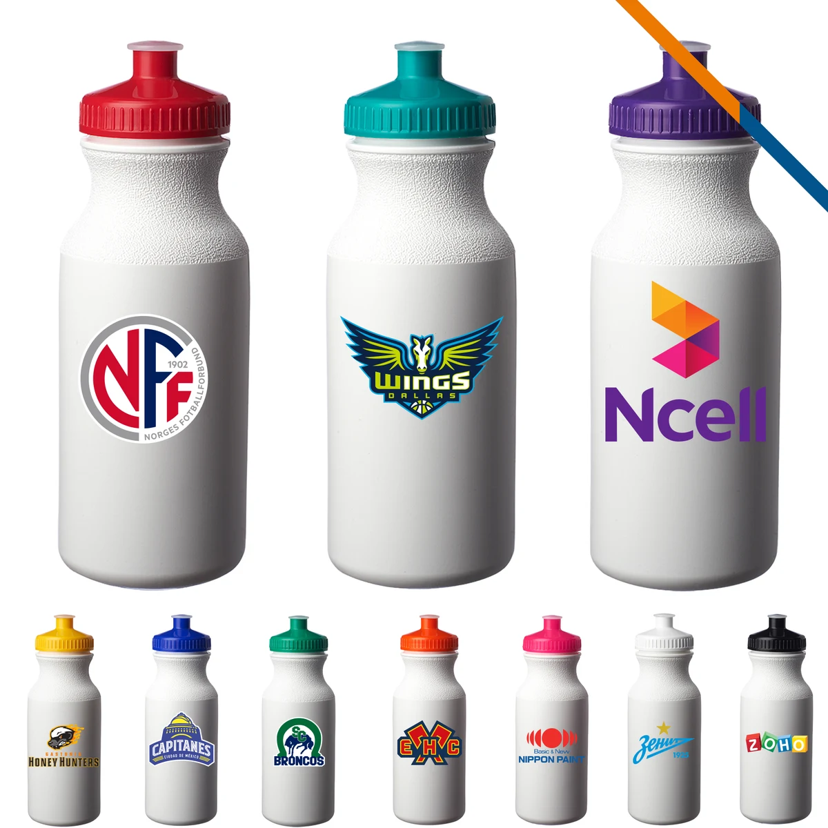 Elmer Plastic Sports Bottle - 20 OZ. 1