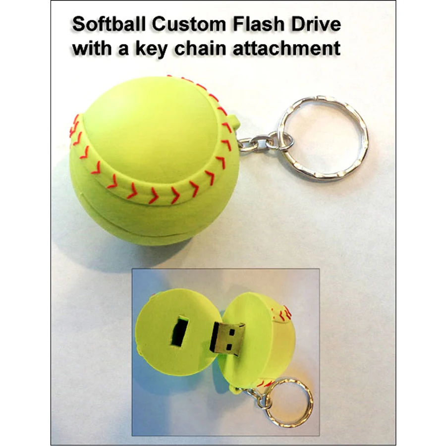 Softball Flash Drive / USB - 2 GB 1