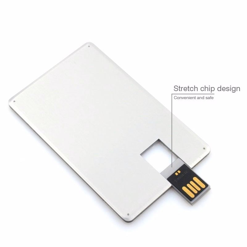 Aluminum Credit Card USB Flash Drive