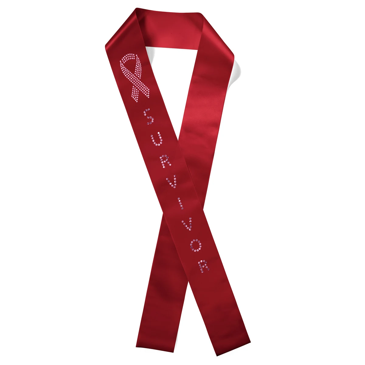 4" Badge Satin Sash - 65" Long - Sparkle 1