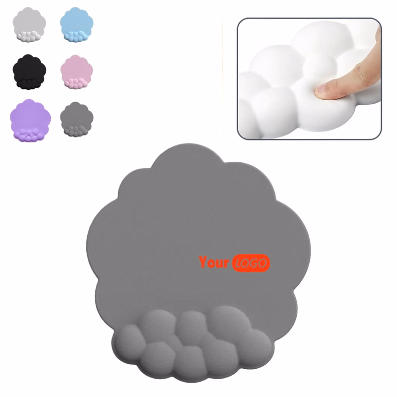 Jacquard Fabric Silicone Wrist Rest Mouse Pad