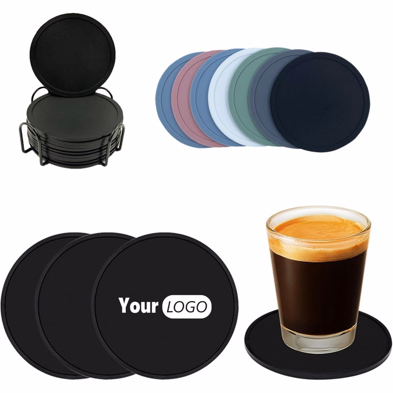 Round Silicone Non-Slip Drink Coaster