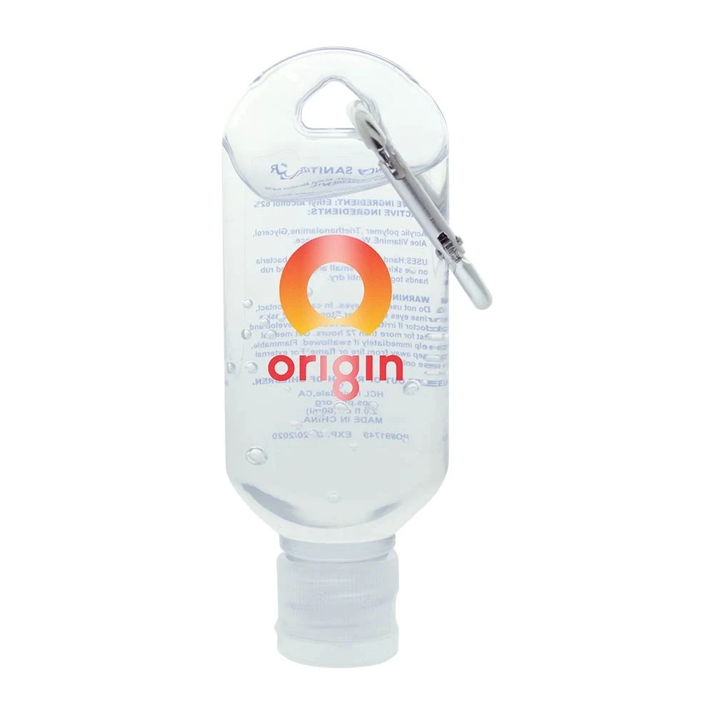 2oz. Hand Sanitizer Gel with Carabiner 1