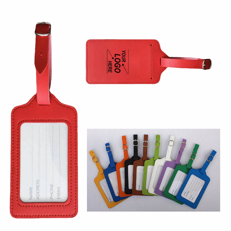 Custom Leather Luggage Tag