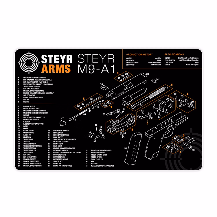Hard Surface Recycled Counter Mat w/Recycled Backing (11"x17"x1/16")