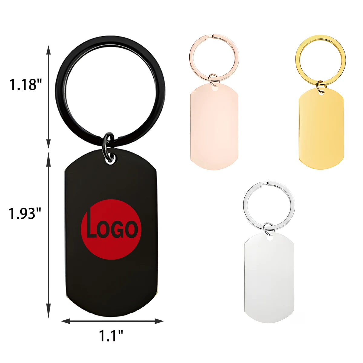 MOQ 50 PCS Durable Stainless Steel Keychain 1