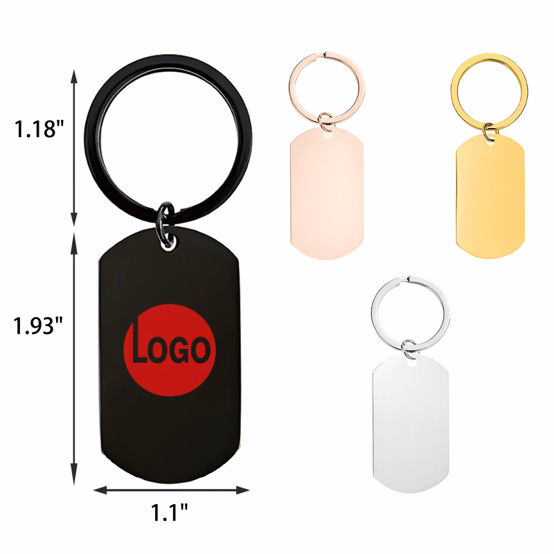 MOQ 50 PCS Durable Stainless Steel Keychain