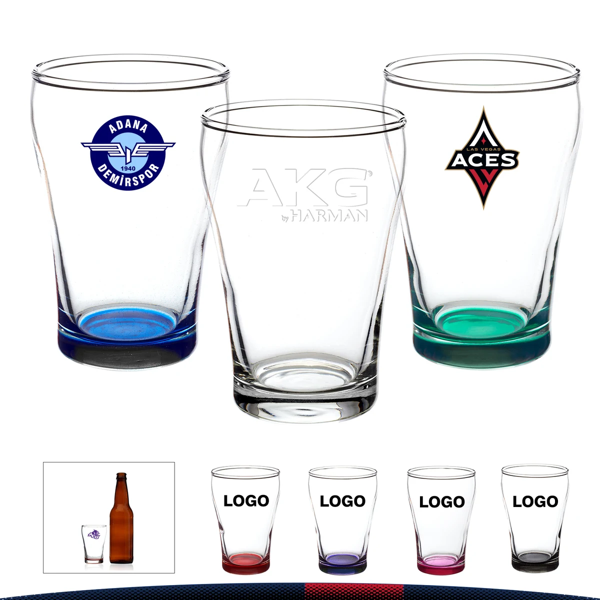 5.5 oz. Idstein Beer Tasting Glasses, custom glassware with logo imprint 1