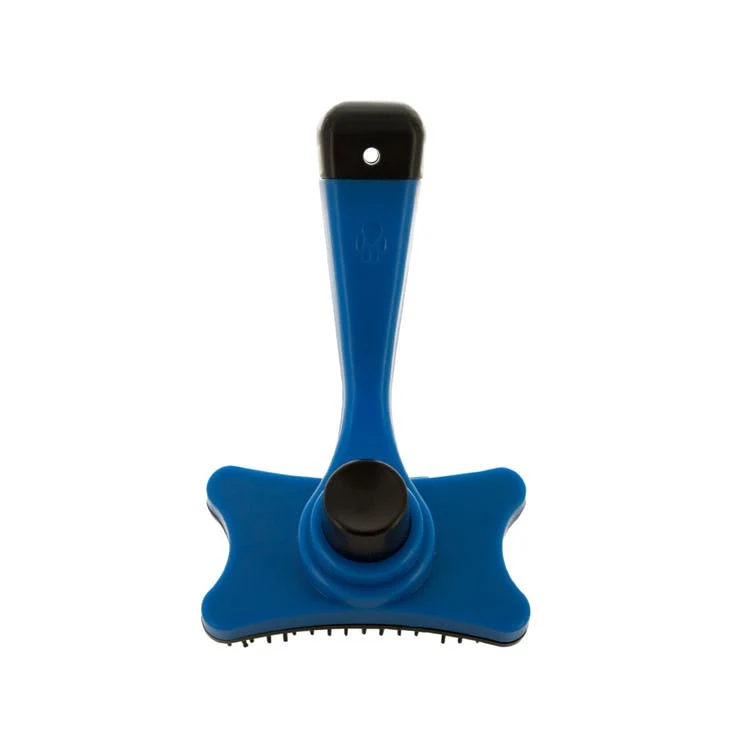 Self-Cleaning Pet Brushes - Black Blue Plastic 1