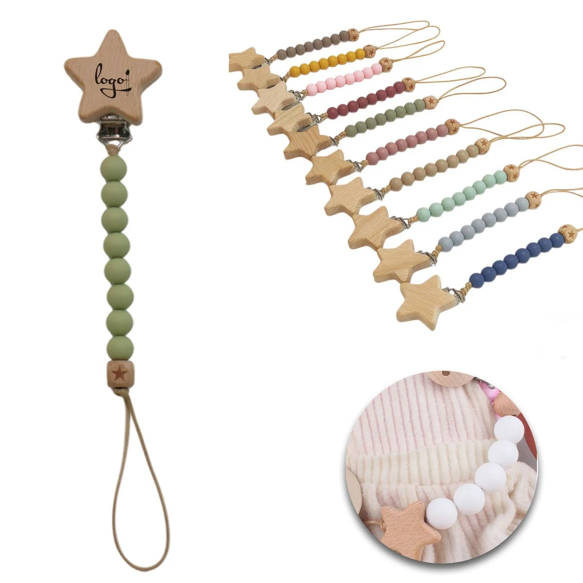 Silicone Pacifier Clip 1