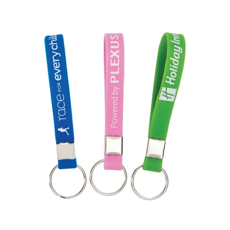 10.5" Silk-Screened Silicone Key Tag 1