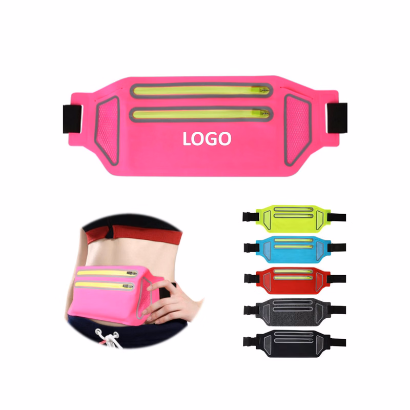 2-Zipper Mini Sport Waist Belt Fanny Pack