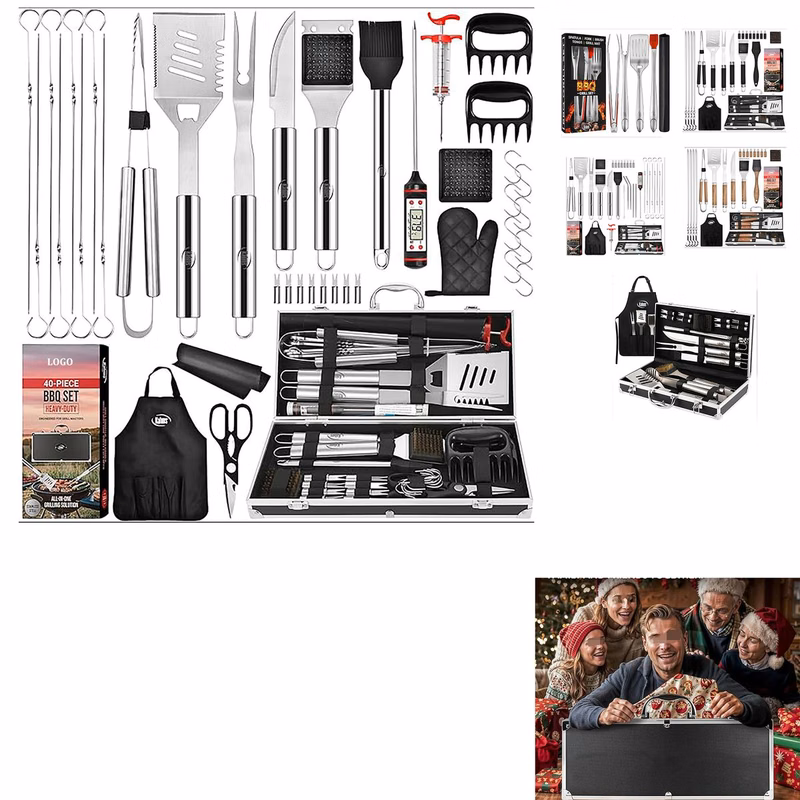 Stainless Steel BBQ Grill Set