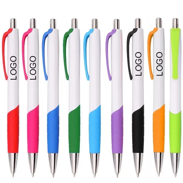 Custom Soft Rubber Grip Ballpoint Pen 1