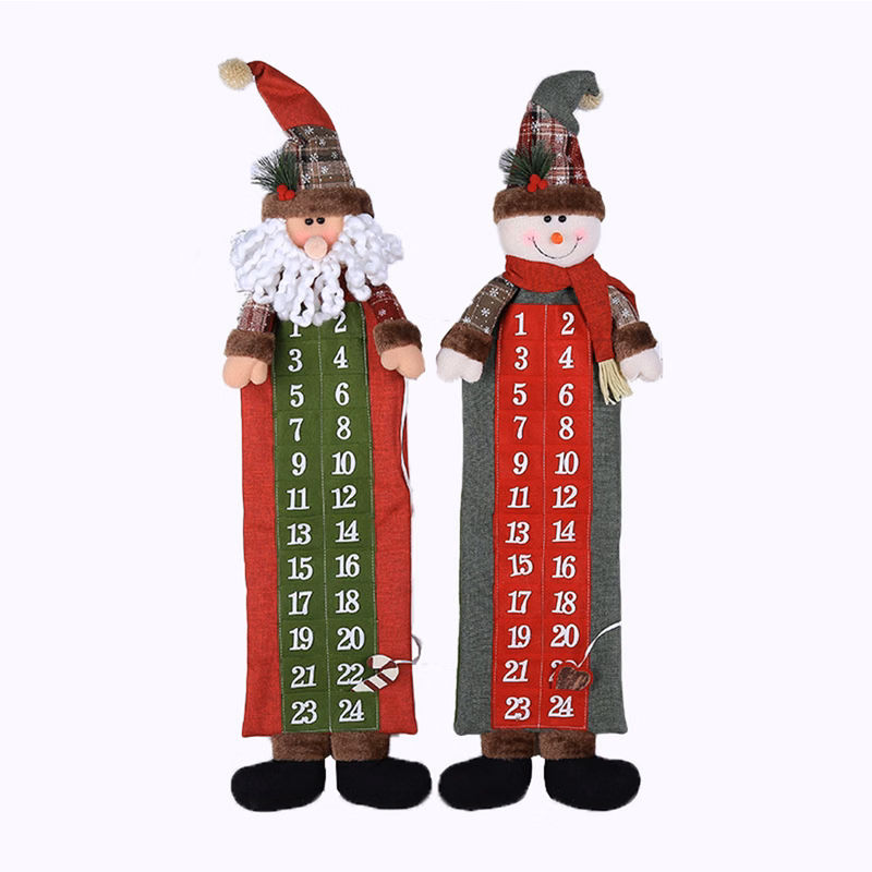 Christmas Santa Claus Doll Countdown Wall Calendar