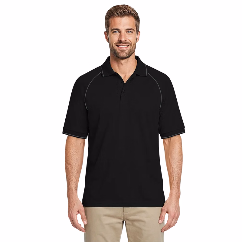 Men's Wicking Contrast Piping Polo