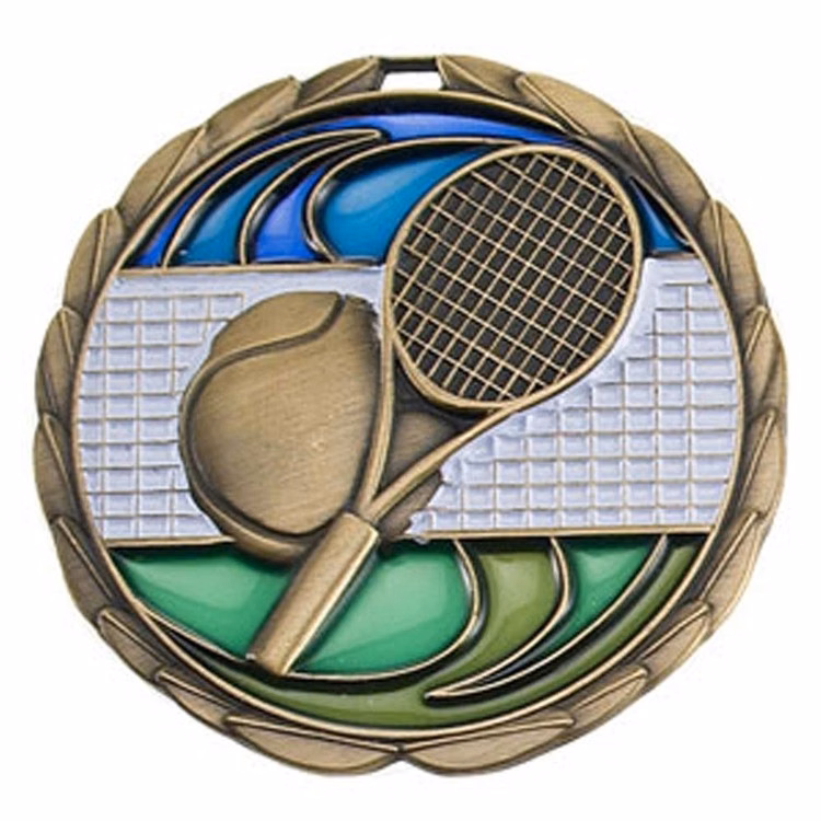 Tennis Color Epoxy Medallion (2-1/2")