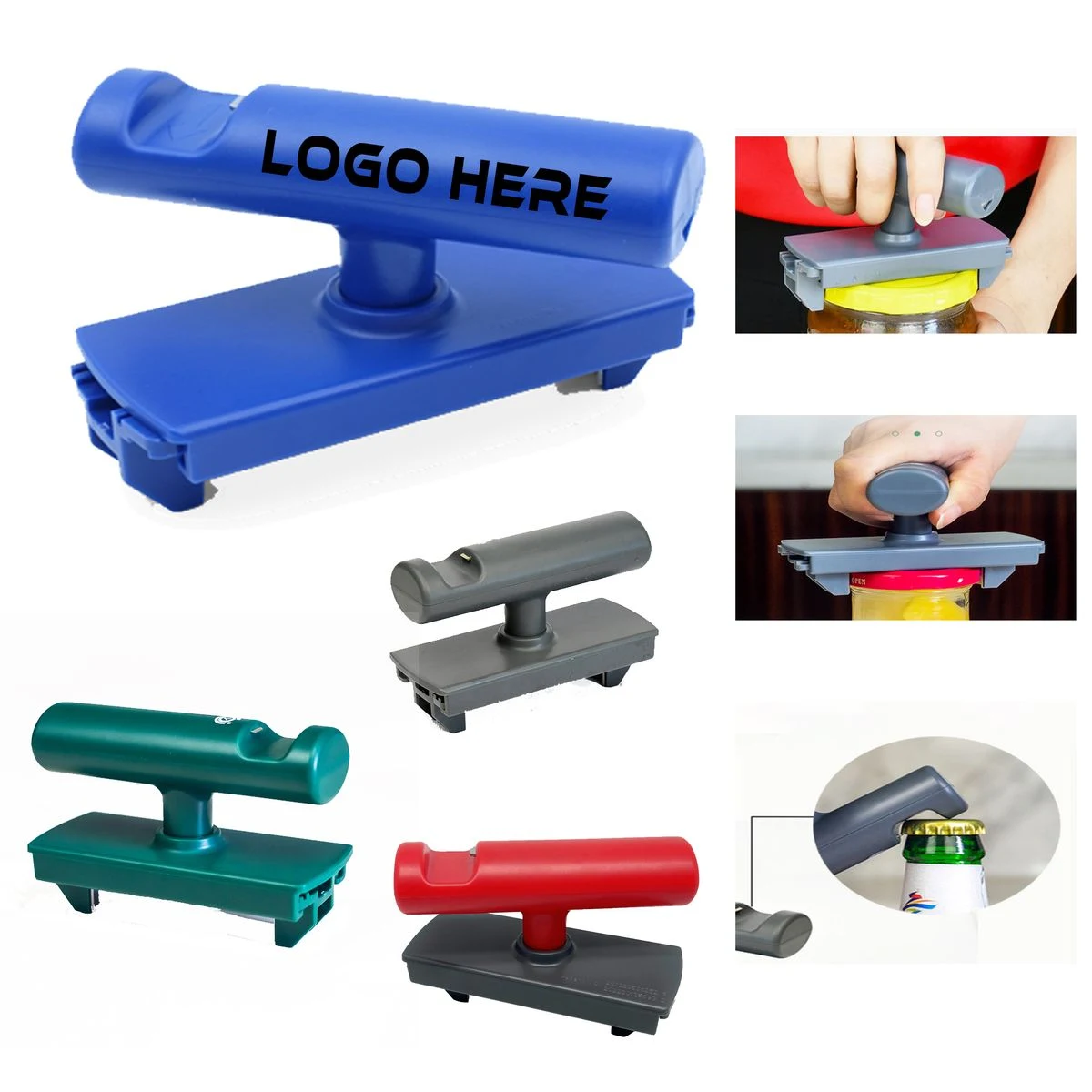 Retractable Handle Multi-Functional Bottle Opener With Stainless Steel Fixed Slot 1