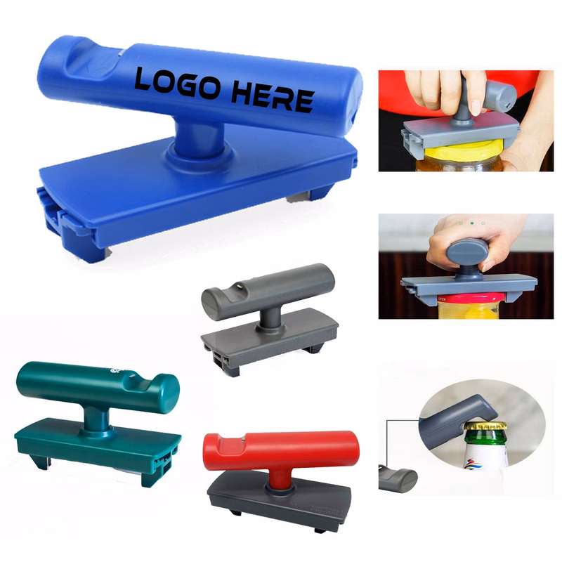 Retractable Handle Multi-Functional Bottle Opener With Stainless Steel Fixed Slot