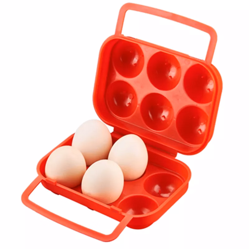 Portable Camping 6 Eggs Carrier Container Case