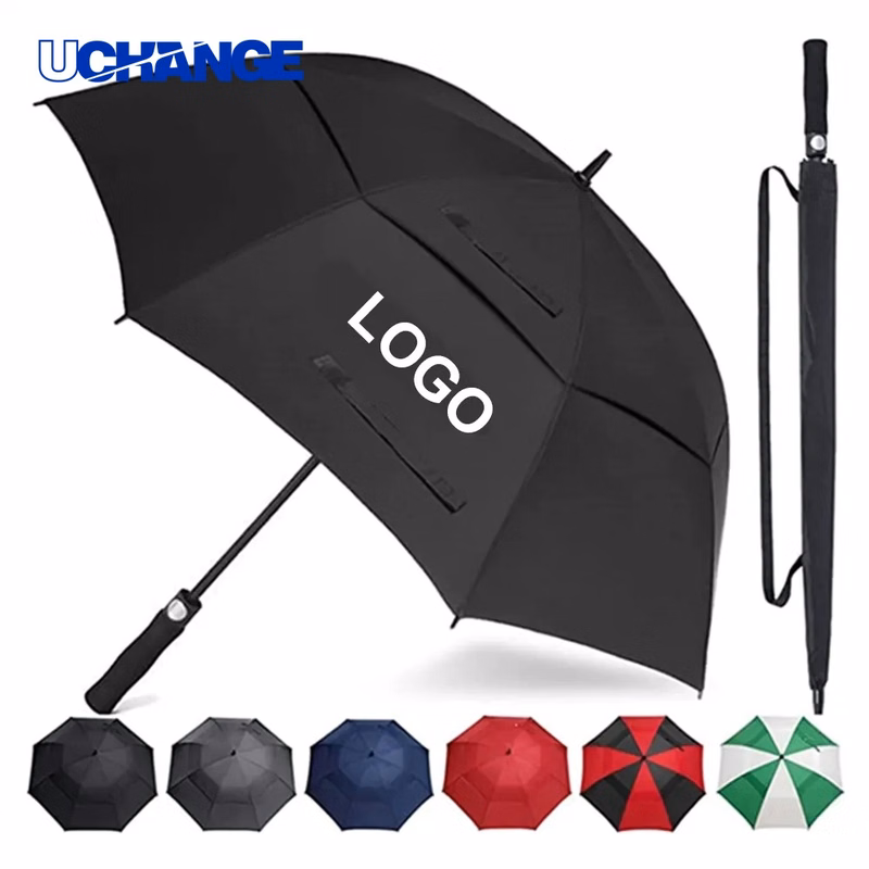 62-Inch Arc Double Canopy Automatic Golf Umbrella