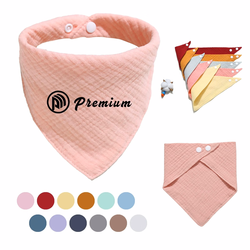 100% Cotton Baby Bandana Drool Bib