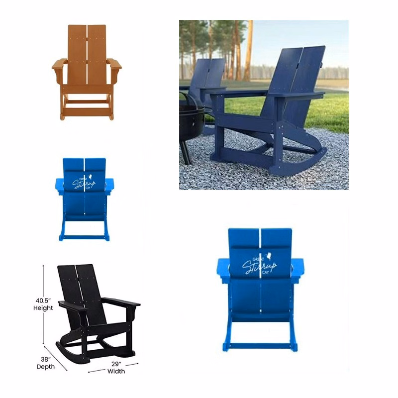 Beach Plastic Wood Frog Chair