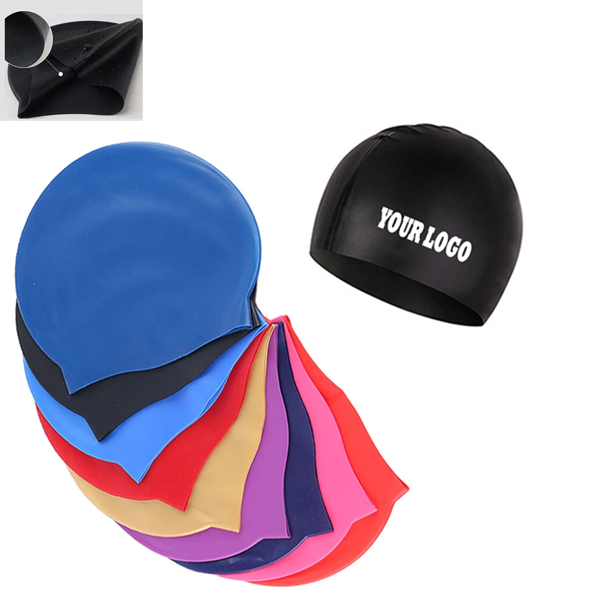 Durable Silicone Swim Cap 1