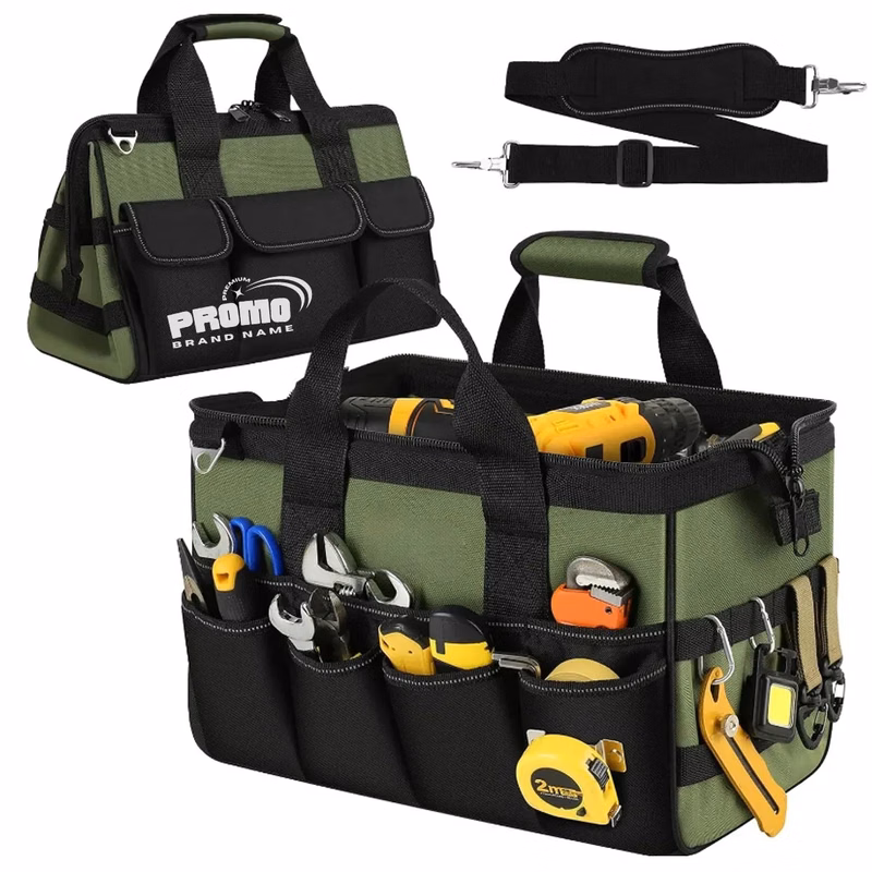 Heavy Duty Tool Bag 15 Inch 16 Pocket Portable Box Storage