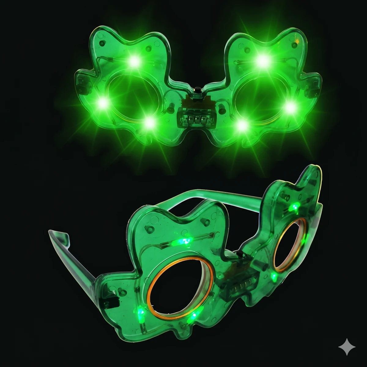 LED Shamrock Sunglasses 1