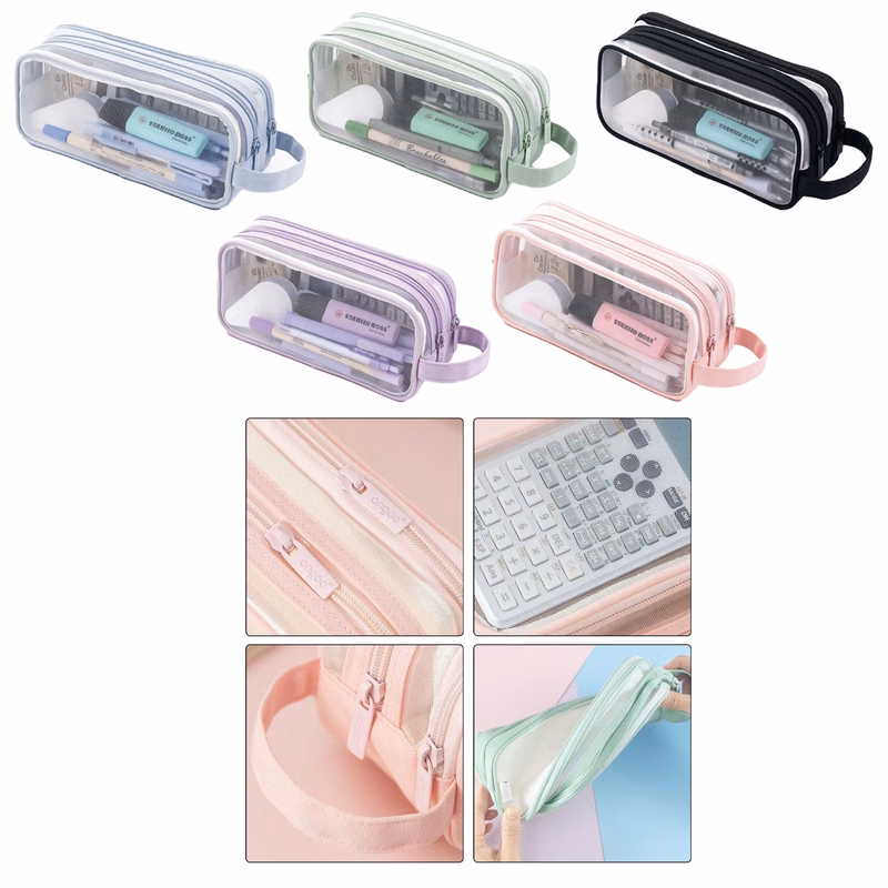 Kids Double-layer Mesh Pencil Case
