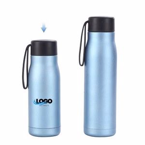 400ml Stainless Steel Cup With Double Wall Insulation Portable Band Lid