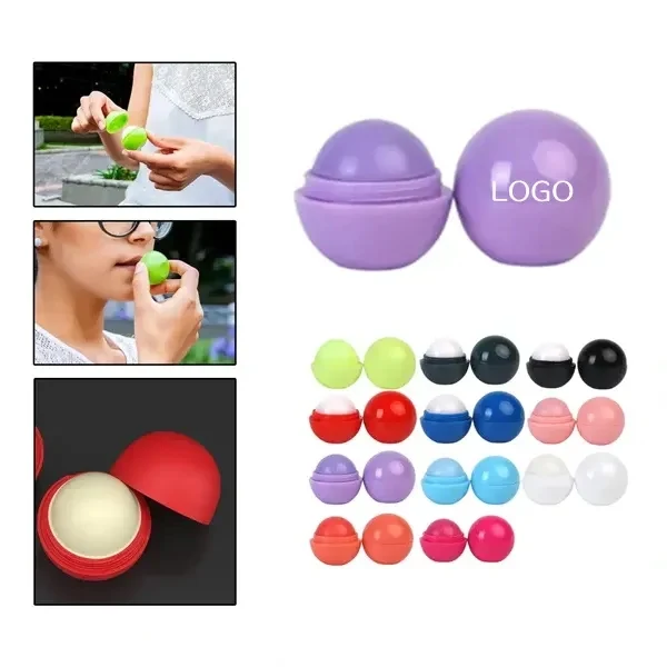Round Scented Lip Balm with Moisturizing Lip Care 1