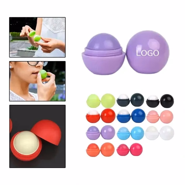 Round Scented Lip Balm with Moisturizing Lip Care