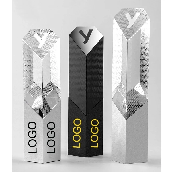 Unique Design Forest Crystal Metal Award 1