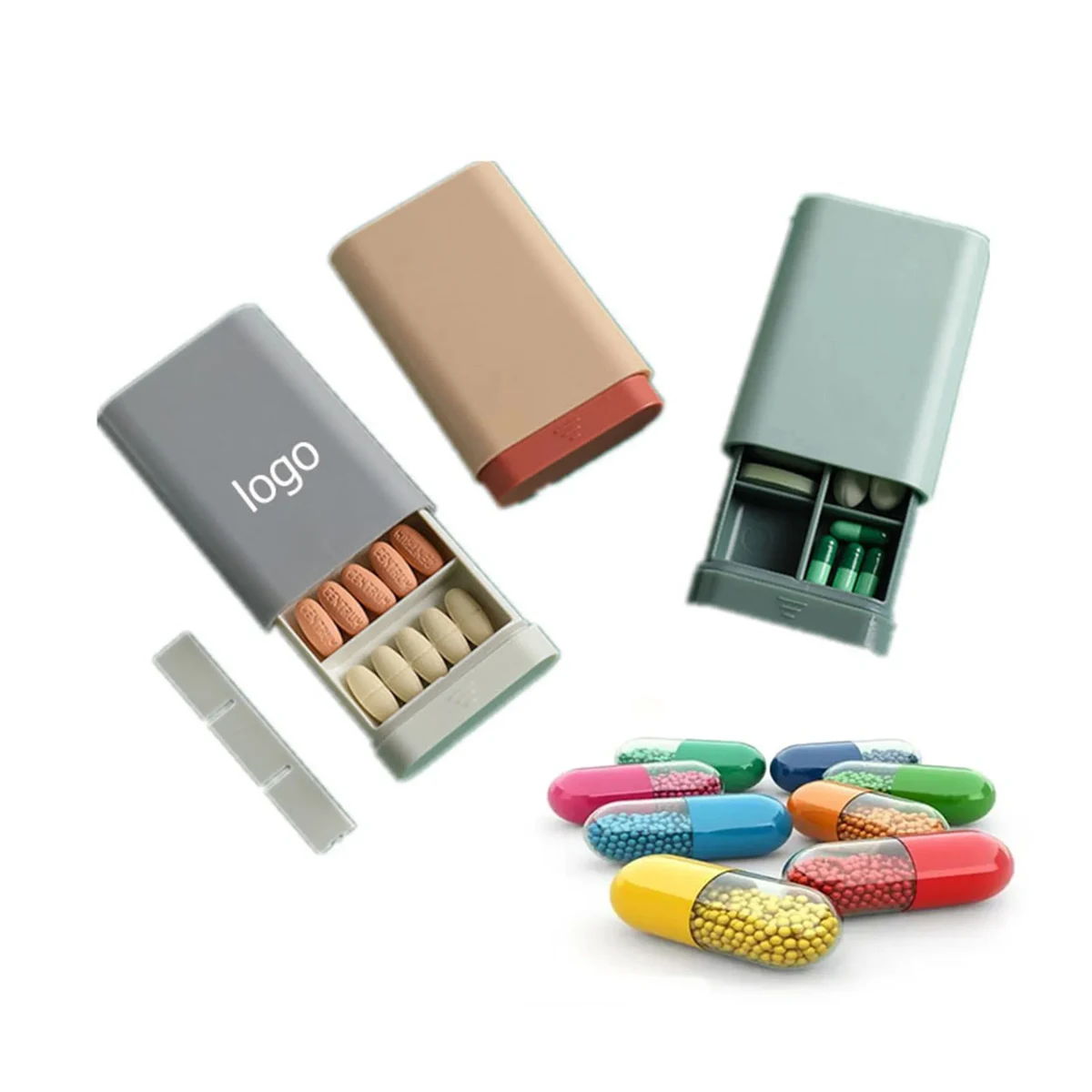 Moisture-Proof Travel Pill Case for Vitamin 1