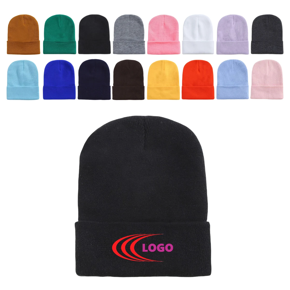 Warm Knit Beanie Hat 1