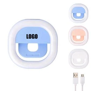 Square External Rechargeable Portable Clip-on Selfie Ring Fill Light 1
