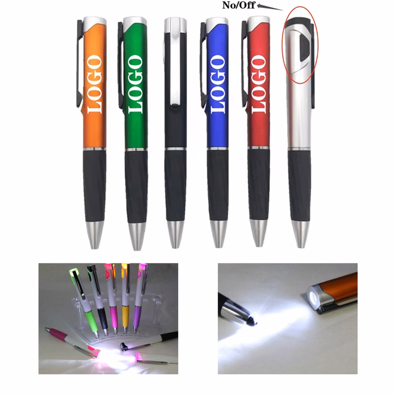 Eye-catching LED Light Up Logo Pen