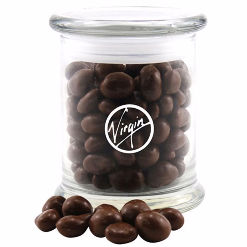 Jar with Choc Covered Peanuts