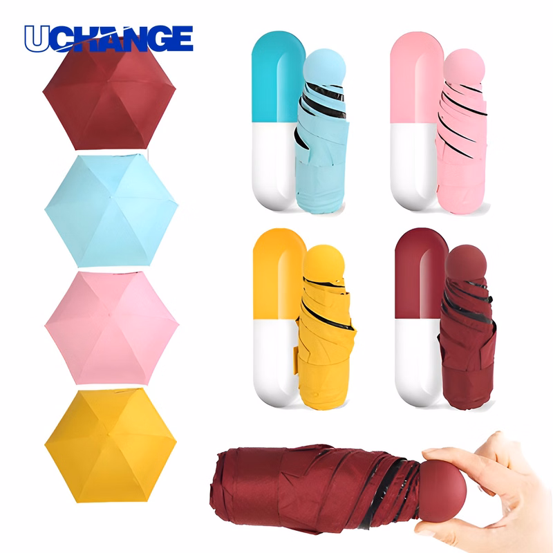 Umbrella With Capsule Case for Travel