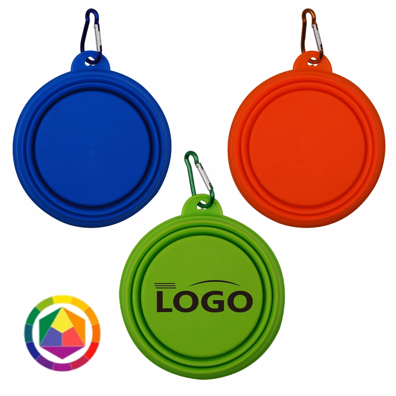 MOQ 100PCS TPE Outdoor Pet Folding Bowl