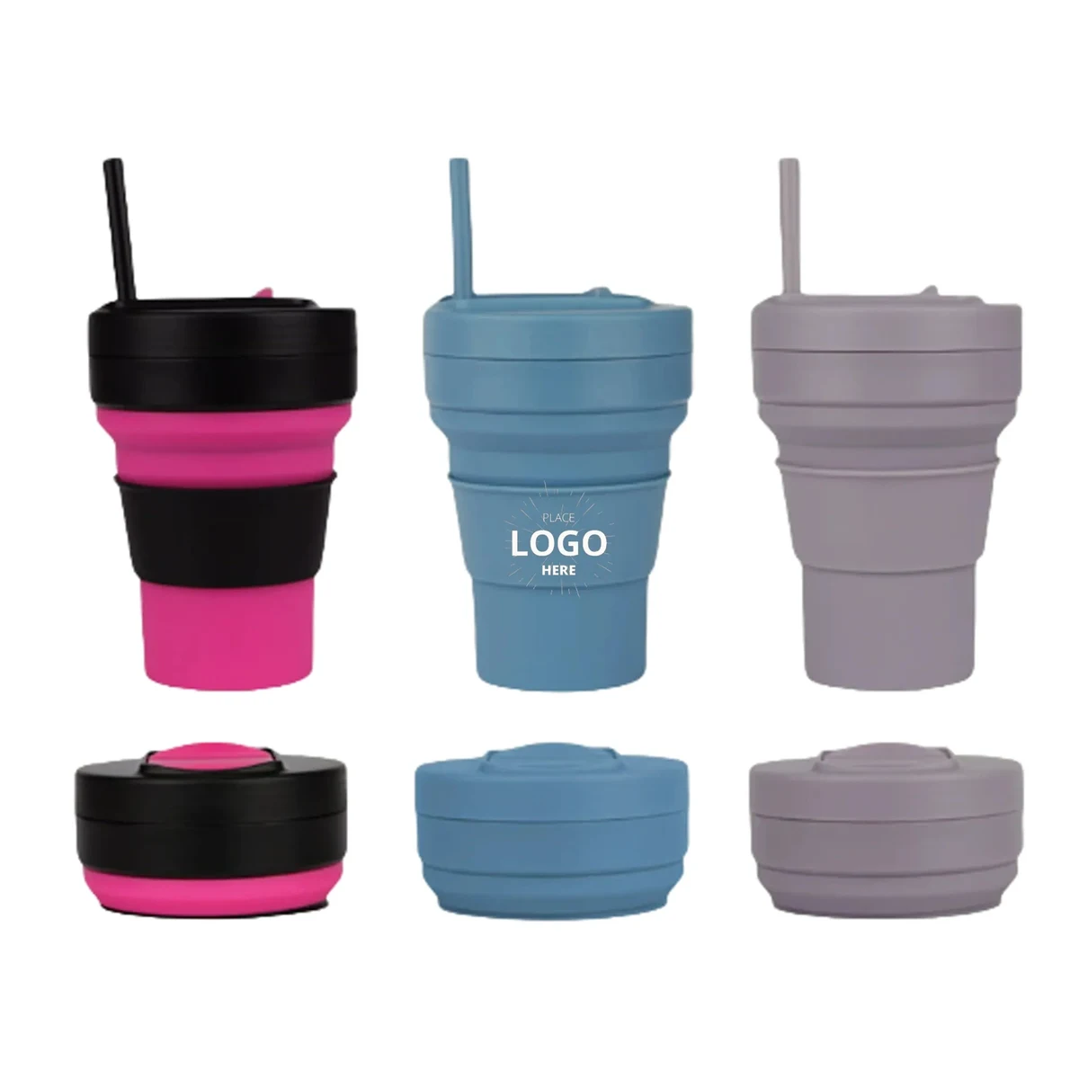 Silicone Collapsible Travel Folding Water Cup Coffee Cup 1