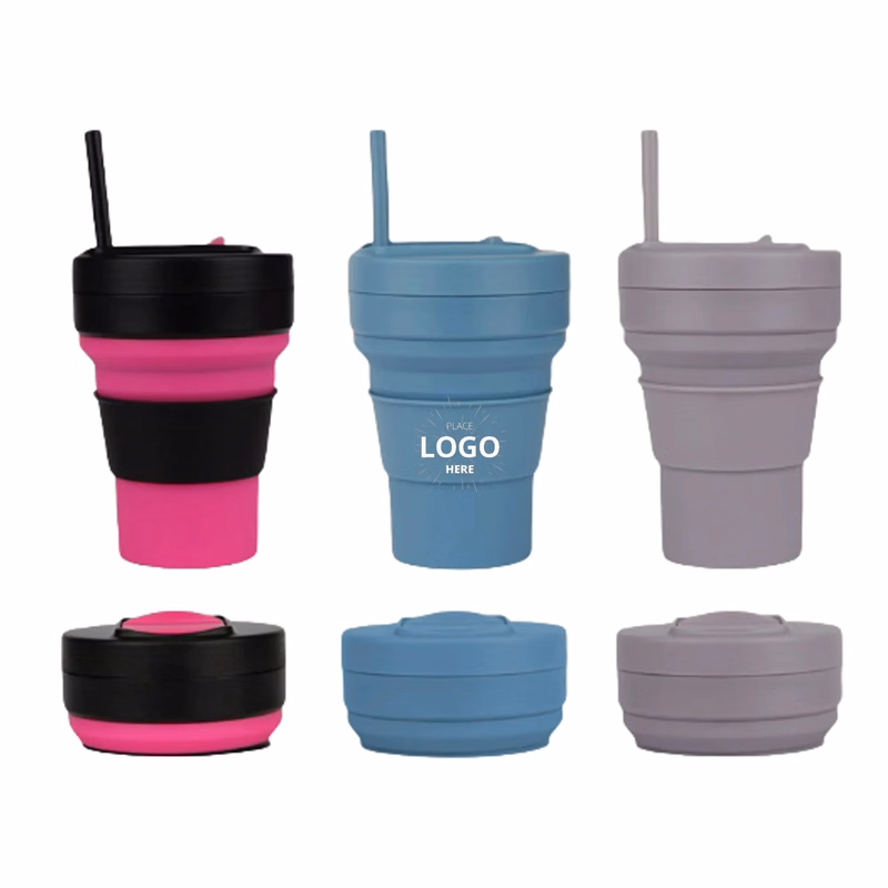 Silicone Collapsible Travel Folding Water Cup Coffee Cup