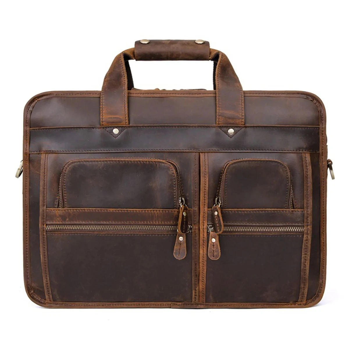 Leather Briefcase for Men Laptop Bag 1