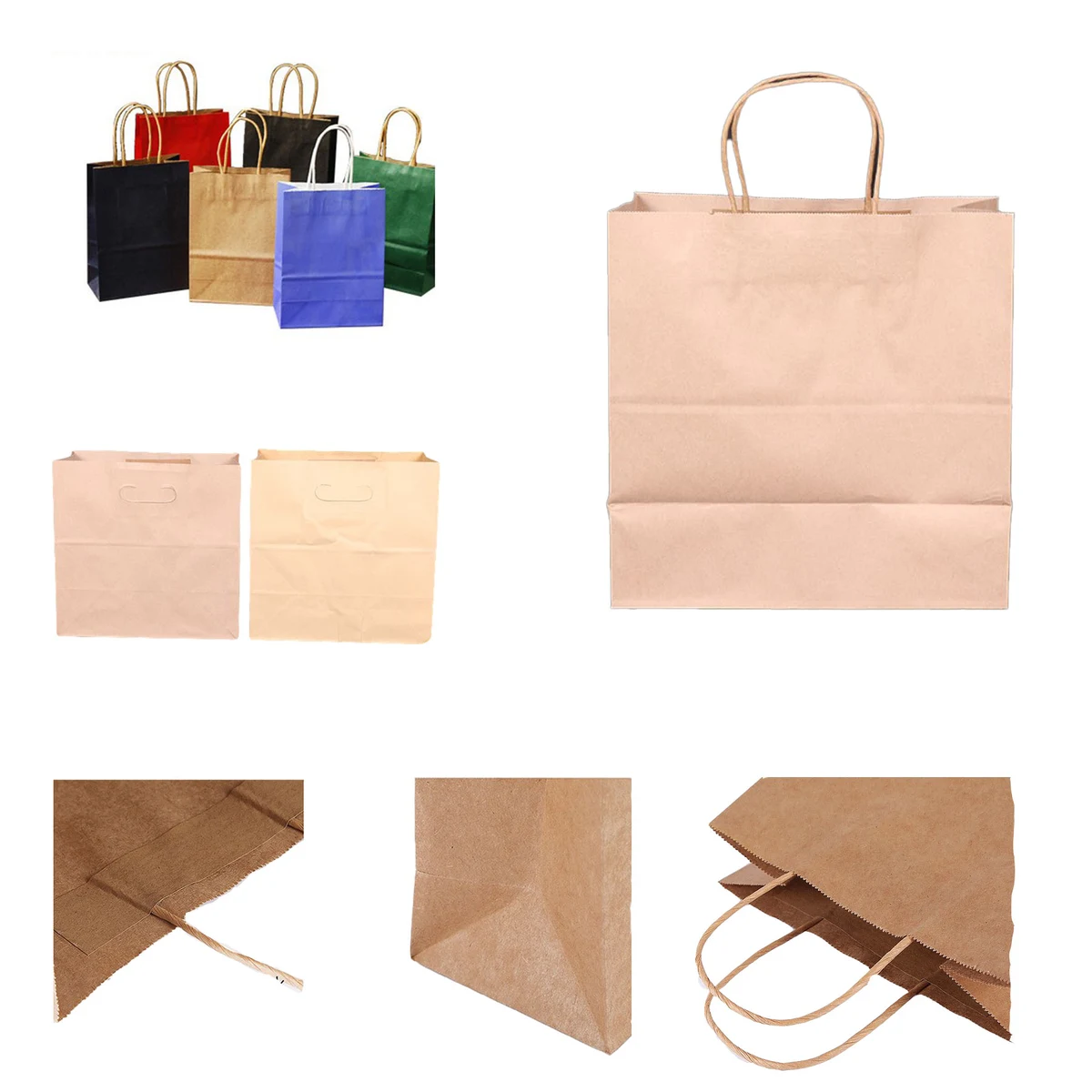 Gift Kraft Paper Shopping Party Functions Bags 1
