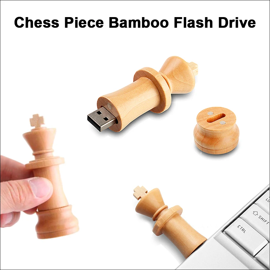 Chess Piece BambooFlash Drive / USB - 32GB 1