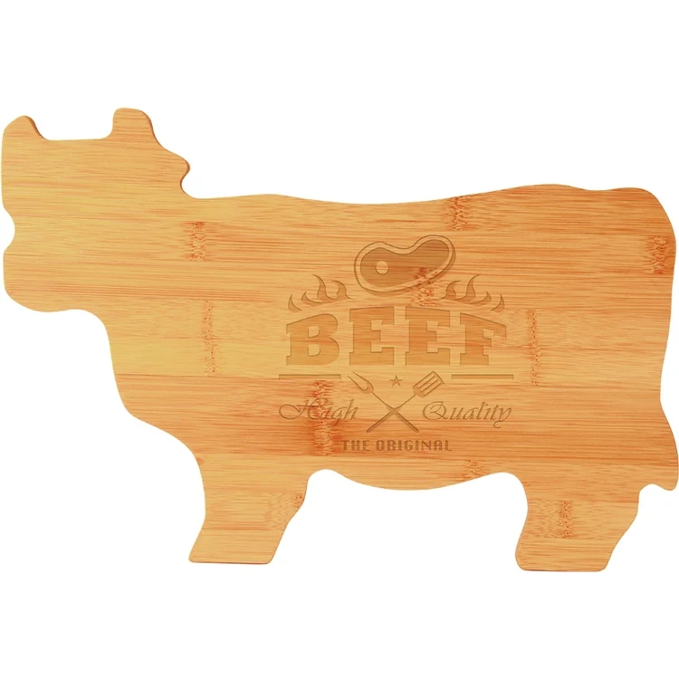 Bamboo Cutting Board - Cow Shaped 1