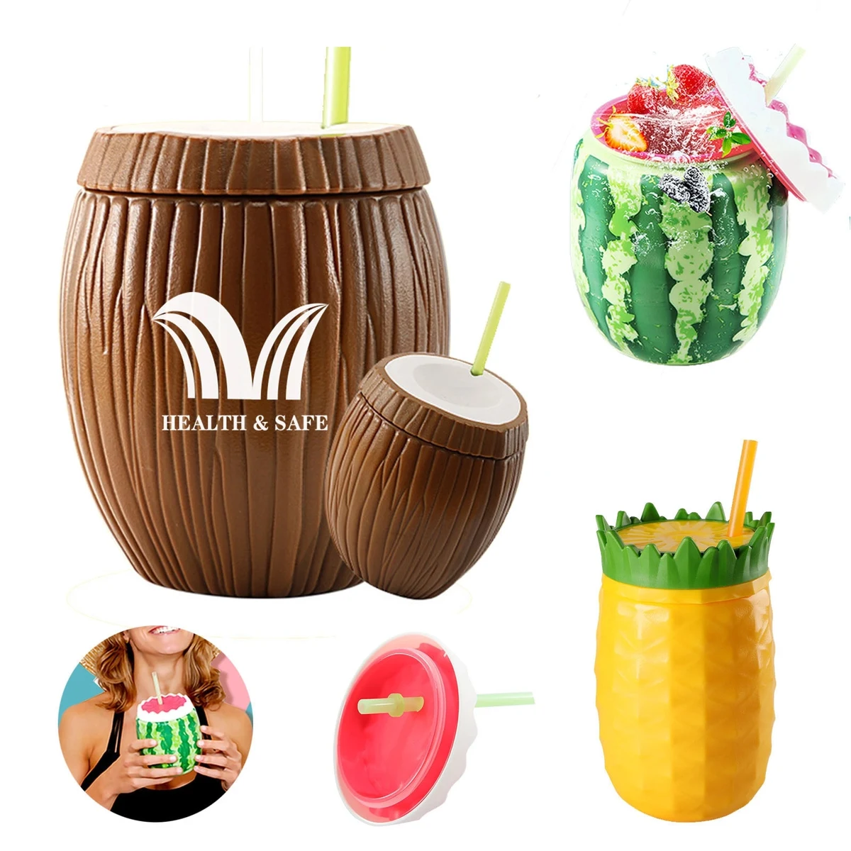 Summer Watermelon Plastic Cup 1