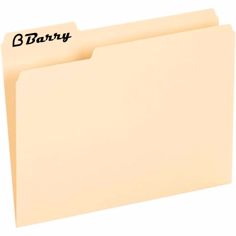 Letter Size Manila File Folders 1/3 Cut Tabs for Office